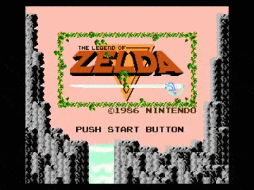 The Legend of Zelda's title screen